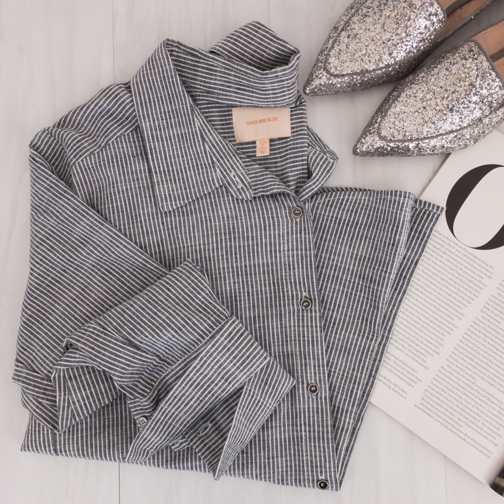 Skies are Blue • Striped Shirt - Picture 1 of 12